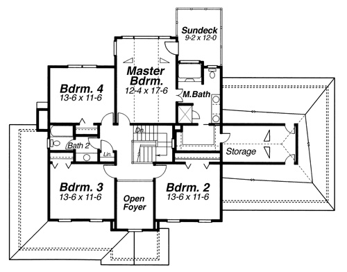 Second Floor image of Ashworth House Plan